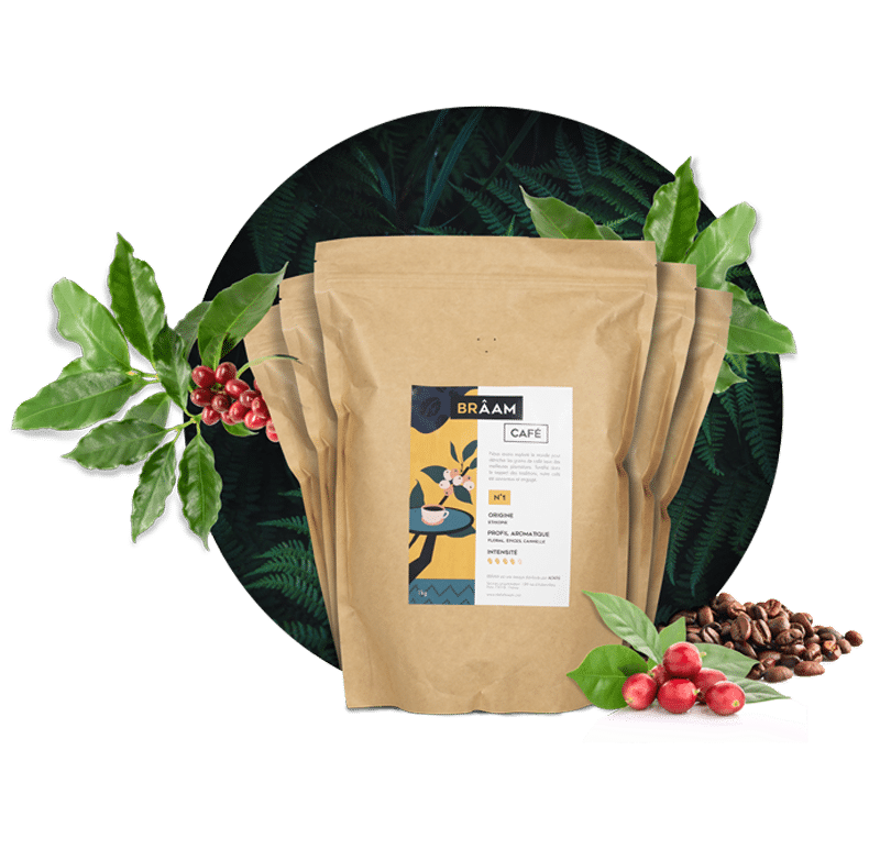 paquet de café en grains brâam
