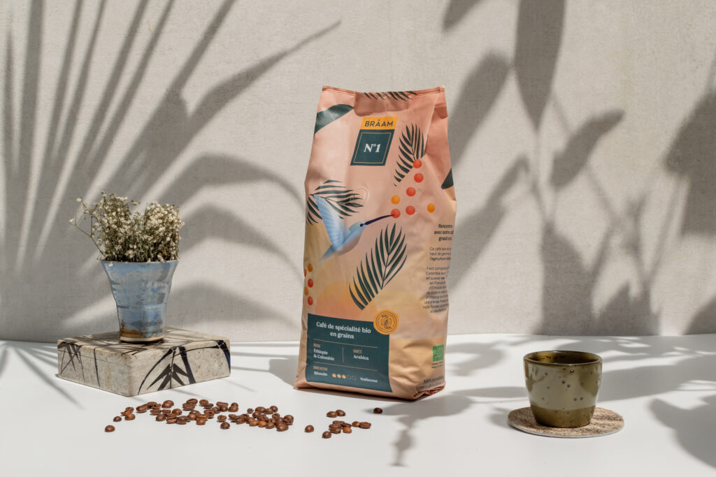 Café en Grains Bio – Moka d’Éthiopie & Colombie – 1kg