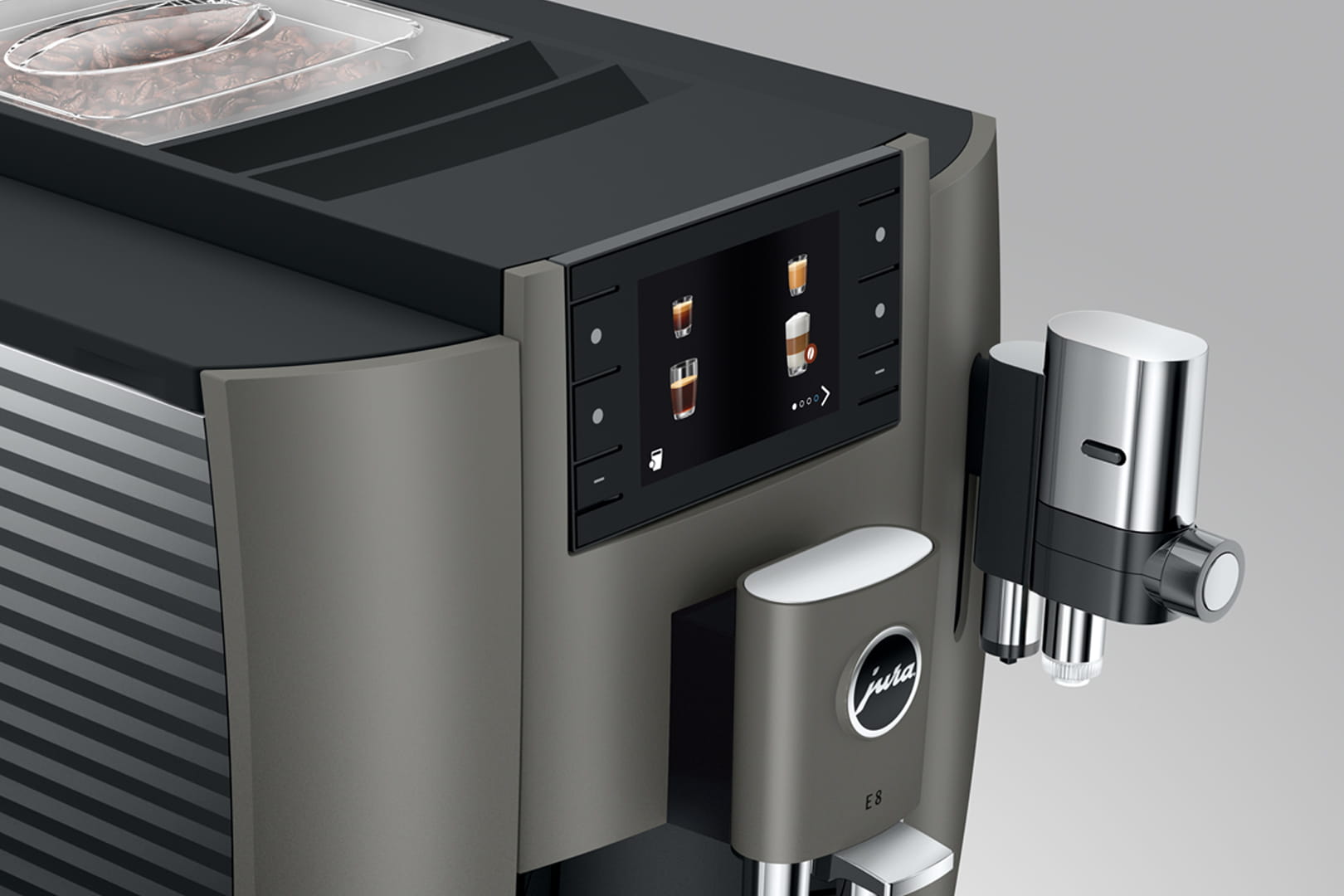 Machine à café automatique Jura E8 EC Dark Inox