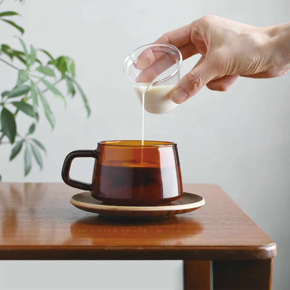 KINTO SEPIA – 4 tasses à café en verre 270ml couleur ambre