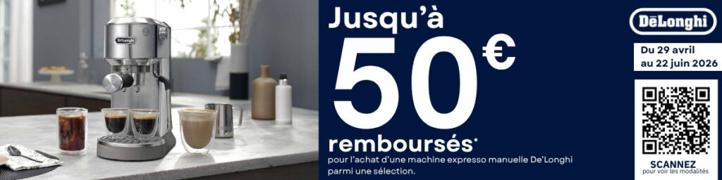 Offre de remboursement DeLonghi